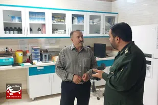 بازدید مسئول معاونت آماد و پشتیبانی از درمانگاه مهر شفا همدان