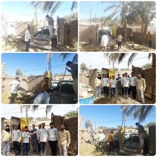 برگزاری اردوی جهادی دانشجویان دانشگاه آموزش عالی بم در روستای اسفیکان