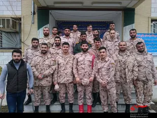 برگزاری مراسم تکریم سرباز در سپاه چالوس