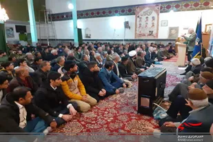 مراسم گرامیداشت دهه فجر و اربعین شهدای مقاومت در روستای توانه