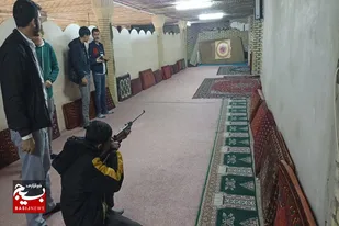 برگزاری مسابقات تیراندازی پایگاه شهید بهشتی ملایر