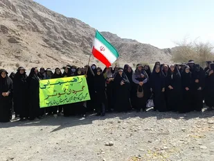 پیاده روی و کوهپیمایی بسیجیان فاریاب به مناسبت سوم خرداد