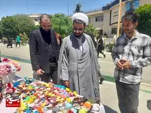 ًبازدید مسئول نماینده ولی فقیه در سپاه شهرستان قدس از نمایشگاه عرضه محصولات اقتصاد مقاومتی
