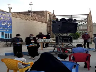 برپایی کاروان شادی به مناسبت مبعث پیامبر اکرم (ص) در روستای مبارکه