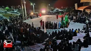 مراسم تعزیه خوانی و سینه زنی درشهرستان لالی