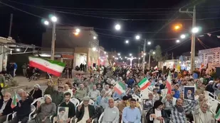 هفتاد و هشتمین شبِ ایستادگی؛ خروش دوباره&zwnj;ی رامشیر در حمایت از رزمندگان و تجدید میثاق با رهبری
