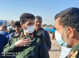 بازدید فرمانده سپاه حضرت محمد رسول الله(ص) تهران بزرگ از مناطق سیل زده کرمان