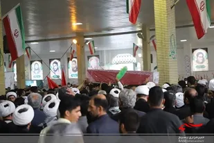 وداع و اقامه نماز بر پیکر مطهر شهیدسجاد شهرکی