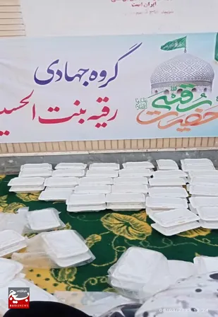 پخت و توزیع غذا بین نیازمندان اهل تسنن و تشیع شهر اسدیه در ایام نیمه شعبان