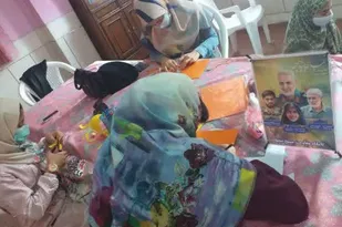 اجرای آزیین بندی پایگاه سمیه به مناسبت عید بیعت