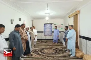 دیدار با خانواده شهید به مناسبت سوم خرداد در ایرانشهر