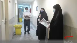 اهدای بسته فرهنگی به پرسنل و بیماران&zwnj;کرونایی بیمارستان شهدای خلیج&zwnj;فارس