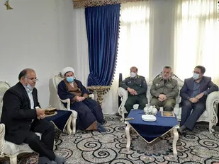 دیدار با جانبازان در شهرستان هرسین