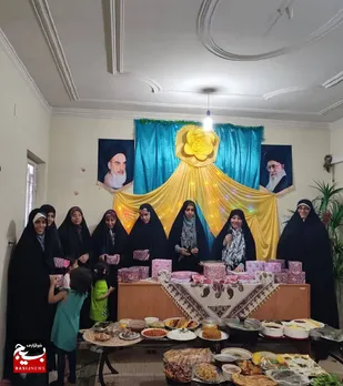 برگزاری مراسم جشن میلاد حضرت فاطمه معصومه(س) و روز دختر توسط طلاب بسیجی