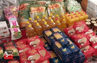 توزیع بسته های غذایی در شهرستان هفتکل