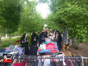 برپایی بازارچه نرجس قم باهدف حمایت از مشاغل خانگی