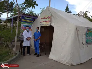 برپایی ایستگاه سلامت در کوی سازمانی شهید علیاری ارتش شاهرود