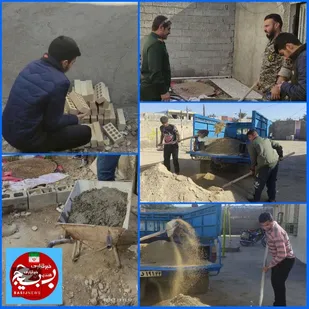 تعمیر و مرمت جهادی خانه محروم درهندیجان