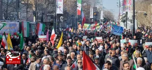 سنگ تمام مردم زنجان در جشن ۴۵ سالگی انقلاب به روایت تصویر