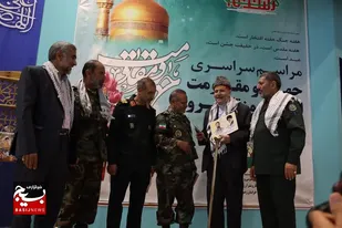 آیین تجلیل از پیشکسوتان جهاد و شهادت و زنان حماسه&zwnj;ساز در مشهدالرضا/ از ۱۰ عنوان کتاب دفاع مقدس رونمایی شد