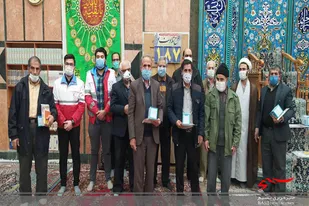 تجلیل از رزمندگان بسیجی همدان