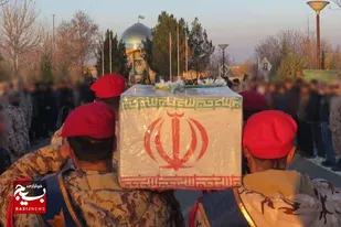 مراسم استقبال از پیکر مطهر شهید گمنام در تیپ انصارالحسین(ع) همدان