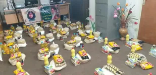 تهیه و توزیع ۵۰ بسته معیشتی به همت خواهران بسیجی در شاهرود+ تصاویر