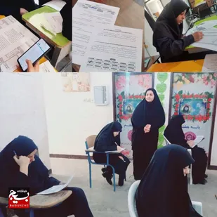 آزمون کتبی لیگ جت با محوریت جهاد تبیین در شهرستان باغملک برگزار شد