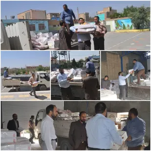 کمک مومنانه در مدارس شهرستان نجف&zwnj;آباد