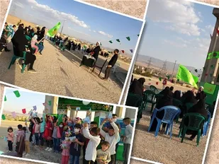 برگزاری جشن عید غدیر در تپه نور الشهداء فرادنبه