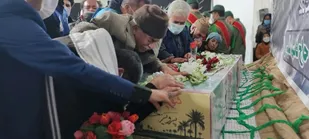 مراسم استقبال از شهید تازه تفحص شده شهر راز، شهید پرویز محمدی بعد از ۳۸ سال