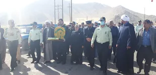 ورود پرچم نورانی بارگاه حضرت علی ابن موسی الرضا به شهرستان روانسر