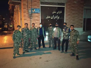 گشت شبانه رضویون پایگاه حوزه مقاومت بسیج روح الله ناحیه مرکزی یزد