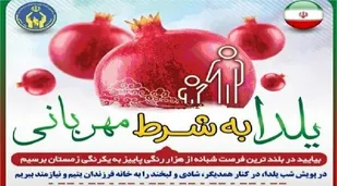 &laquo; یلدا به شرط مهربانی&raquo; حامی نیازمندان باشیم