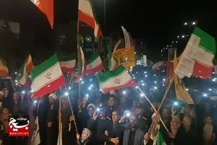 تجمع حماسی مردم شهرستان فامنین در بیعت با رهبری