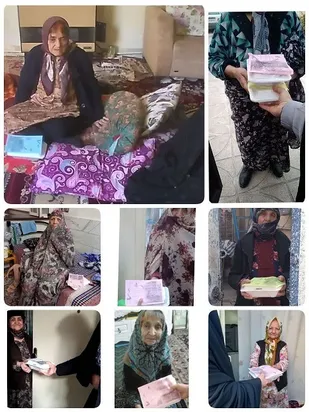 دلجویی از مادران سالمند محلات کم برخوردار قرچک بمناسبت هفته زن