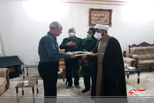 دیدار کارکنان سپاه کاشمر با جانبازان