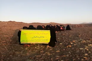 برگزاری پیاده روی وکوهپیمایی خواهران بسیجی در فنوج
