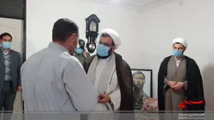 دیدار و تجلیل از خانواده شهید مومن زاده و جانباز و آزاده ولی زاده شهرستان چگنی