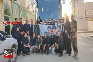 آیین بدرقه کاروان خون&zwnj;خواهان &laquo;قائد شهید&raquo; در بهار+تصاویر