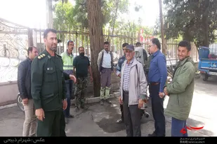 بازدید فرمانده سپاه ملایر از محل برگزاری نمازجمعه در ایام ماه رمضان
