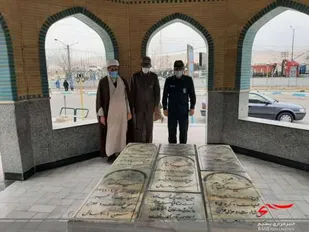 تجدید میثاق فرمانده جدید سپاه ناحیه سرخه با شهدا