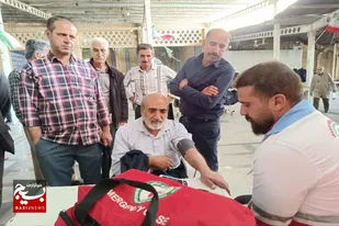 برپایی ایستگاه سلامت در نماز جمعه همدان