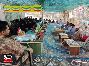 برگزاری نشست جهاد تبیین در پایگاه شهید میرحسینی روستای کله شهتوت تفتان