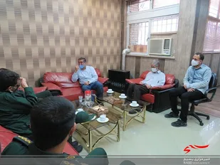 دیدار جانشین فرمانده لشکر 14 امام حسین(ع) با مسئولان آموزشگاه فنی حرفه ای شهید رجایی استان اصفهان