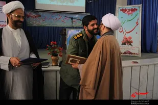 آیین تکریم و معارفه ی مسئول نمایندگی ولی فقیه در ناحیه مقاومت بسیج امام صادق (ع) اصفهان