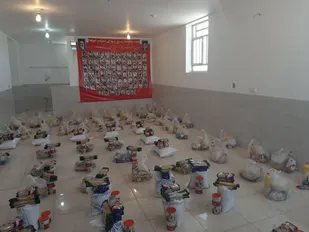 رزمایش کمک مومنانه حوزه مقاومت شهدای محراب ابرکوه