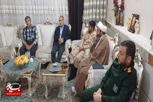 بسیجیان سرخه با رزمنده دفاع مقدس دیدار کردند