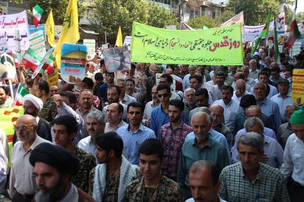 راهپیمایی روز قدس مرکز استان گلستان-تیرماه 95