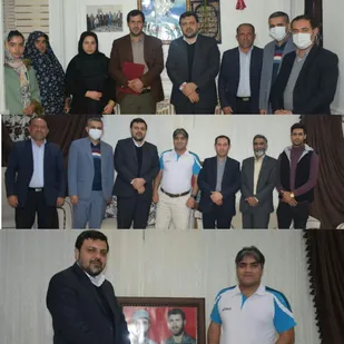 دیدار و تجلیل مدیرکل شبکه دنا از خانواده  شهیدان "هادی پور " و" احمدی"
